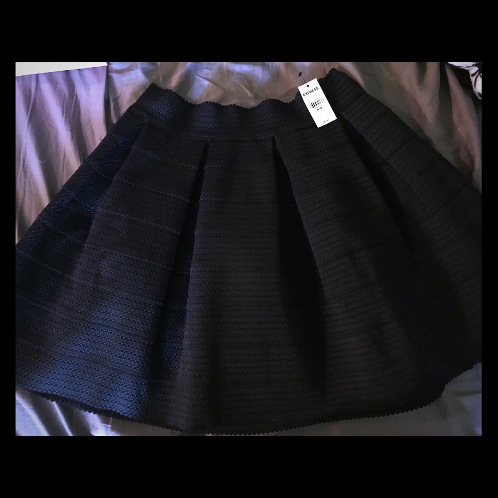 NWT Express Black Skater Skirt